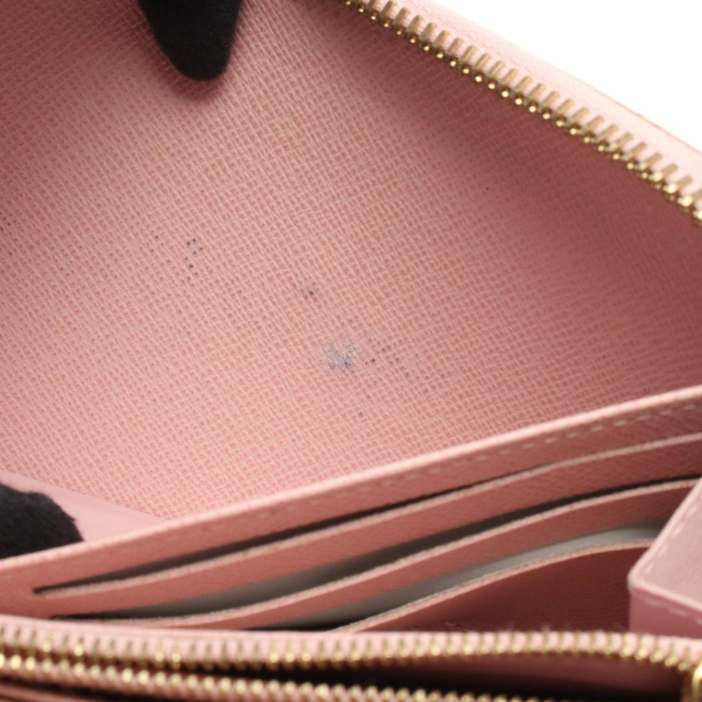 Louis Vuitton Rose Ballerine White Coated Canvas Long Wallet