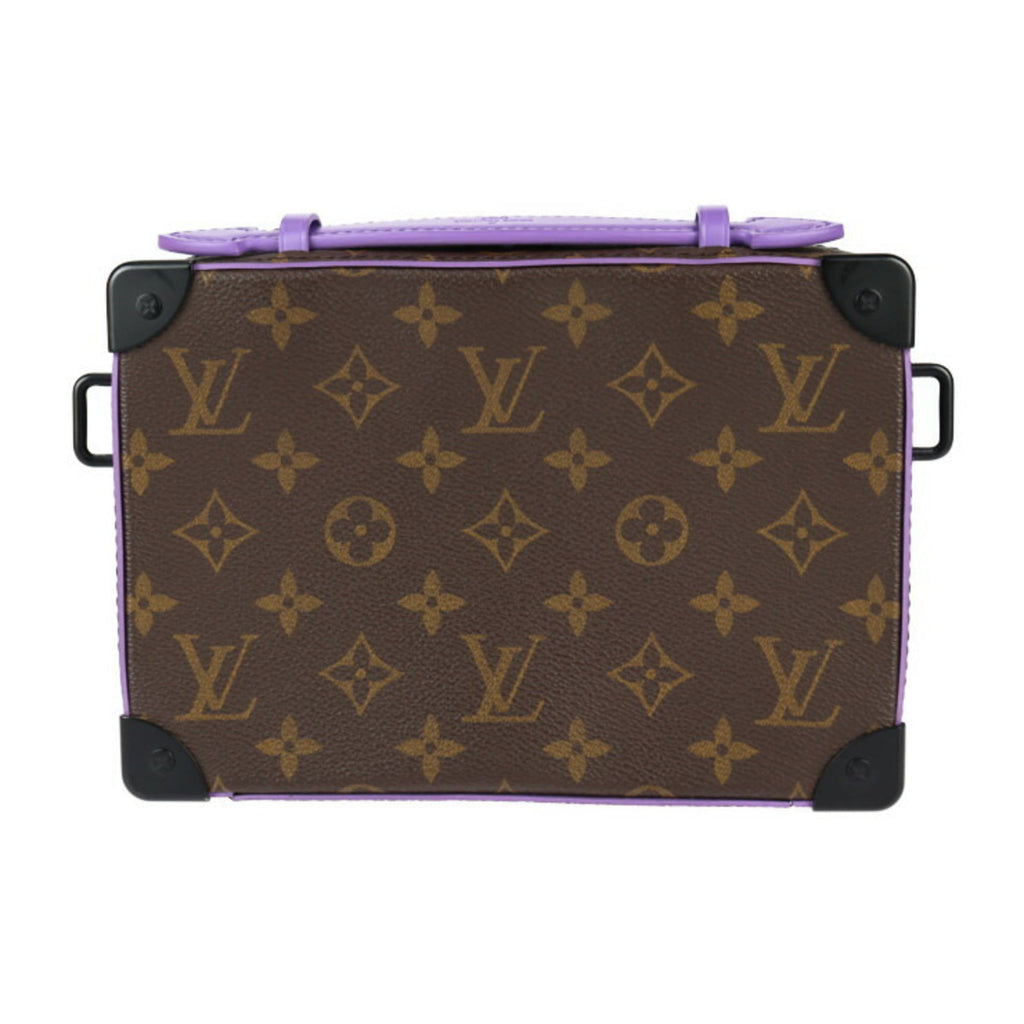 Louis Vuitton Brown Purple Pvc Leather Clutch Bag Handbag Pochette Shoulder Bag