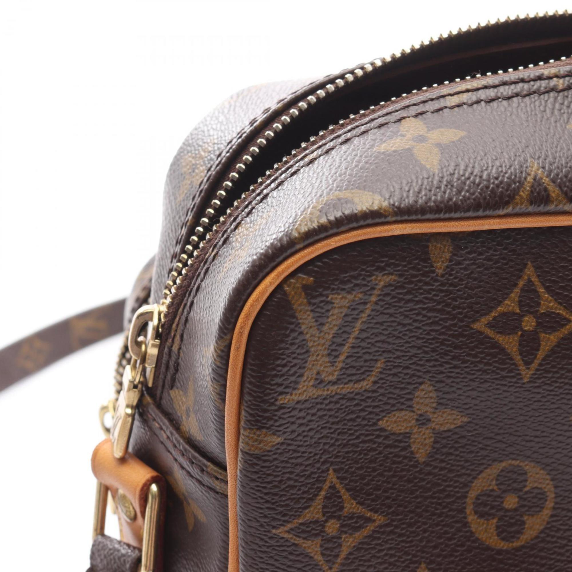 Louis Vuitton Brown Pvc Leather Shoulder Bag