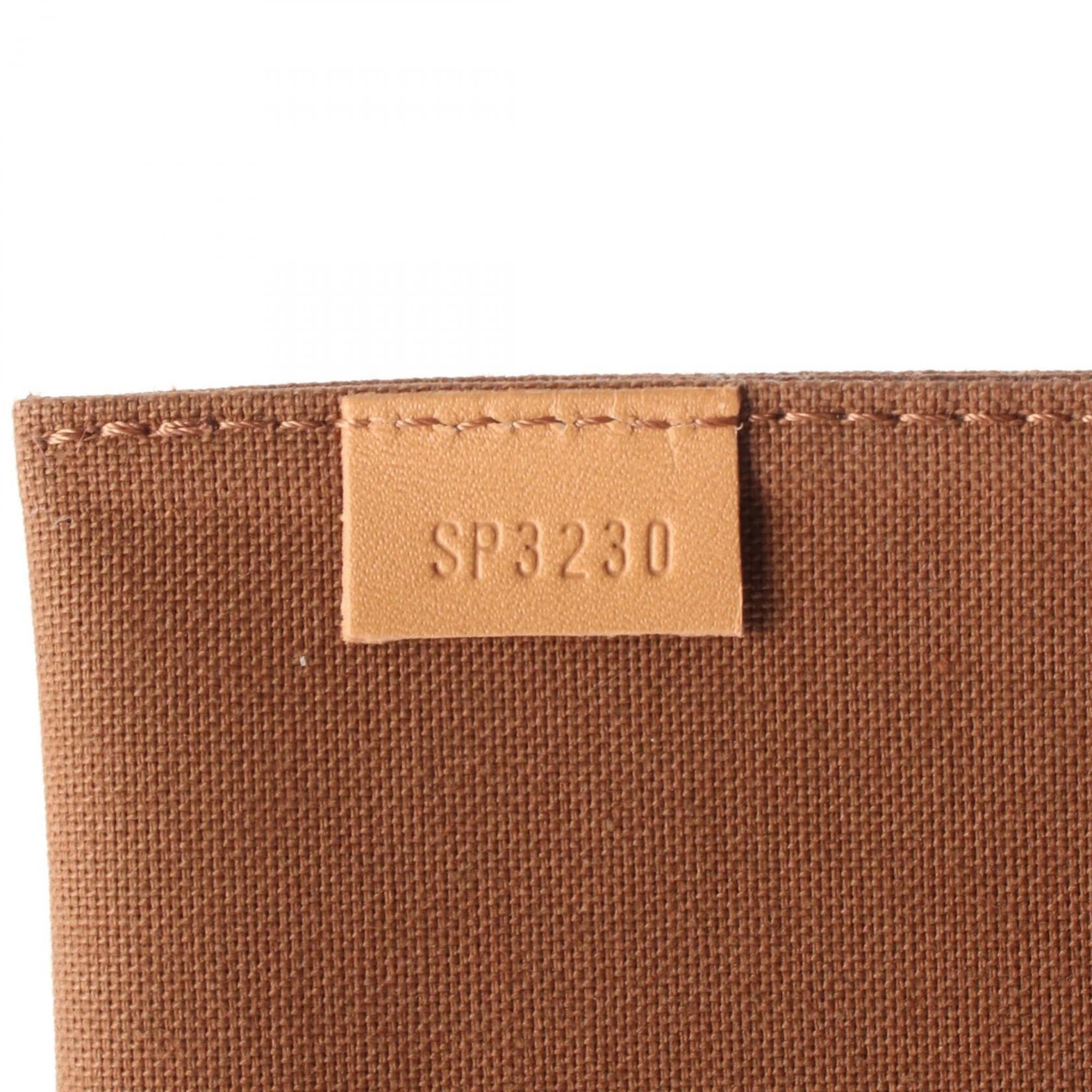 Louis Vuitton Brown Coated Canvas Leather Handbag