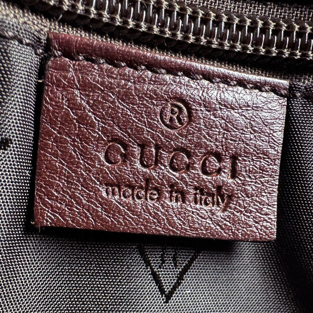 Gucci Brown Leather Shoulder Bag (Pre-Owned)