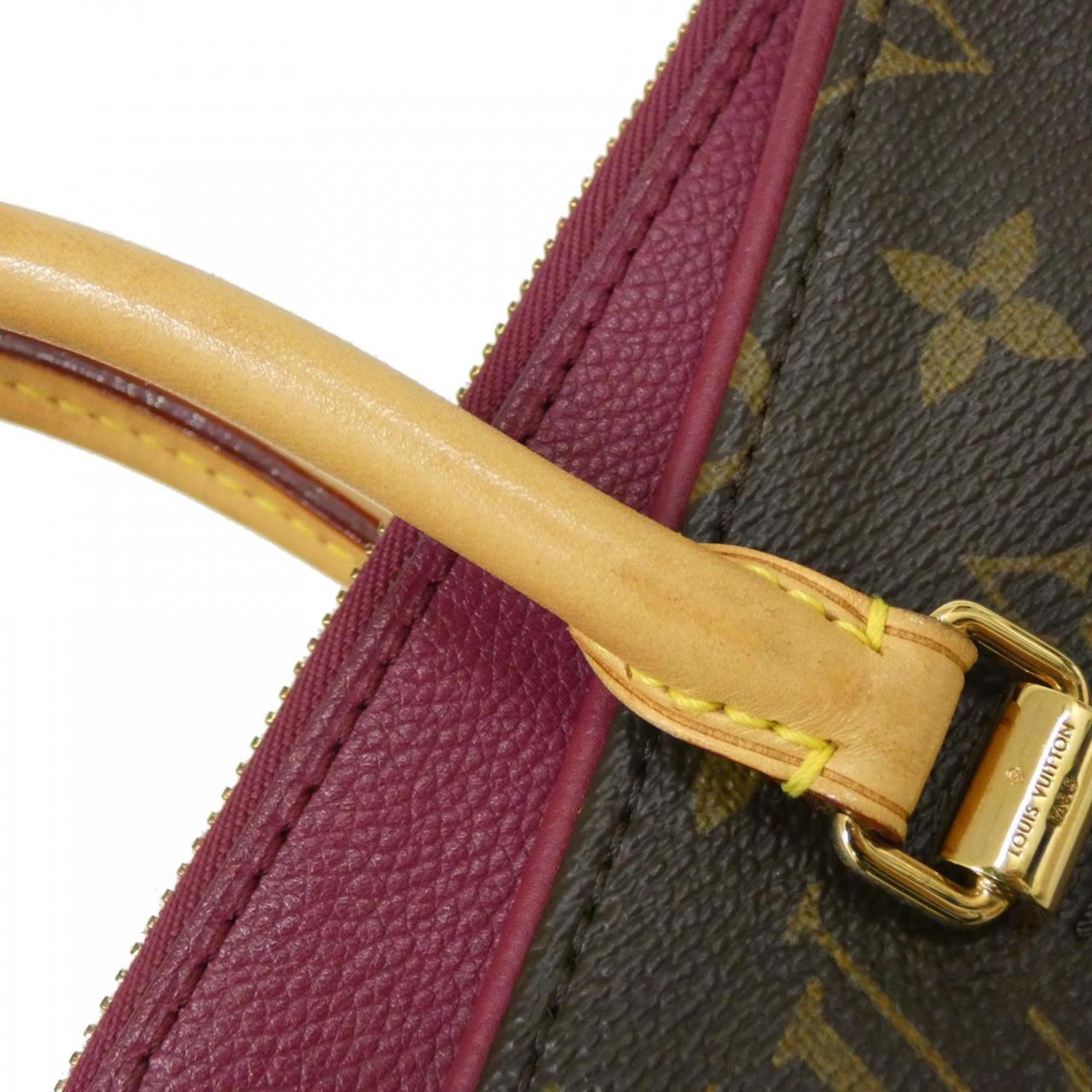 Louis Vuitton Aurore Marron Coated Canvas Handbag