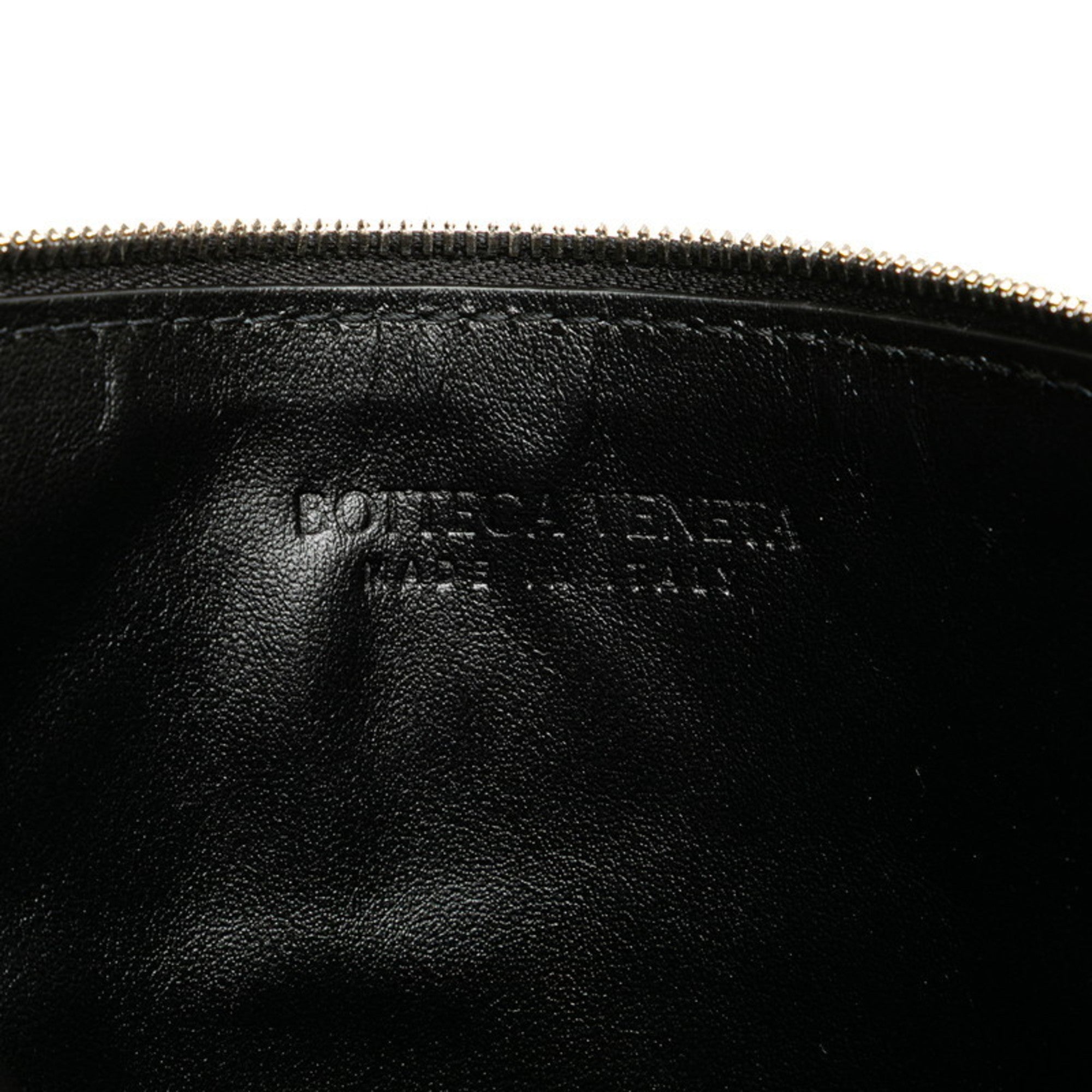 Bottega Veneta Black Leather Clutch Bag