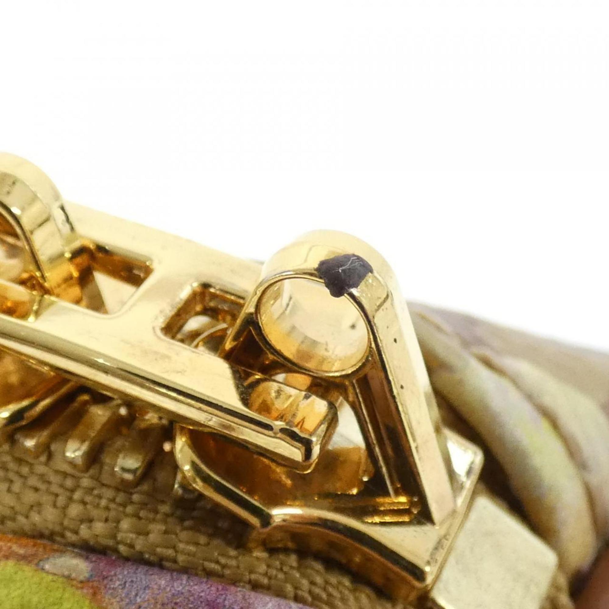 Louis Vuitton Gold Multi-Color Coated Canvas Boston Bag