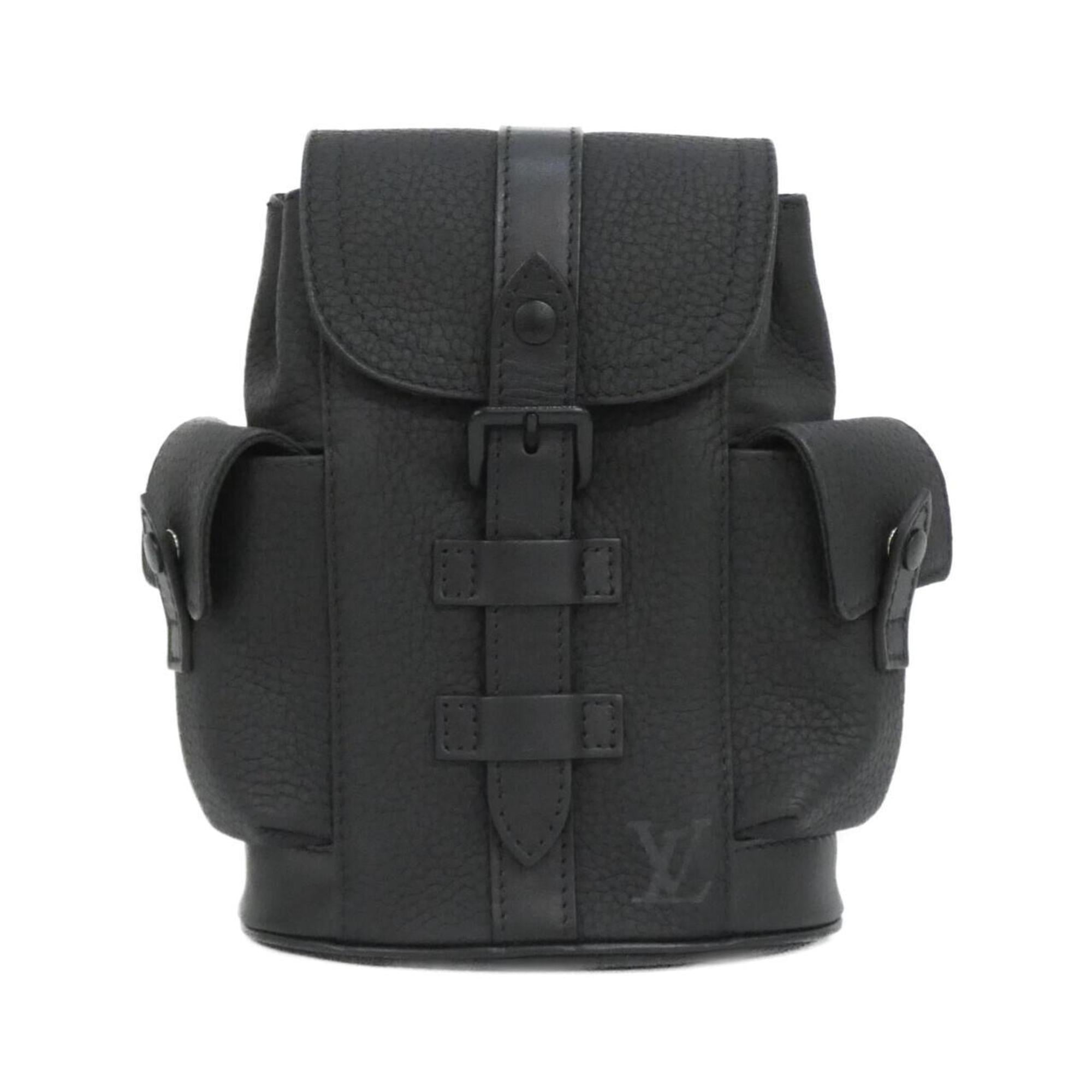 Louis Vuitton Black Leather Shoulder Bag