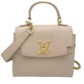 Louis Vuitton Galle Grayish Leather Handbag