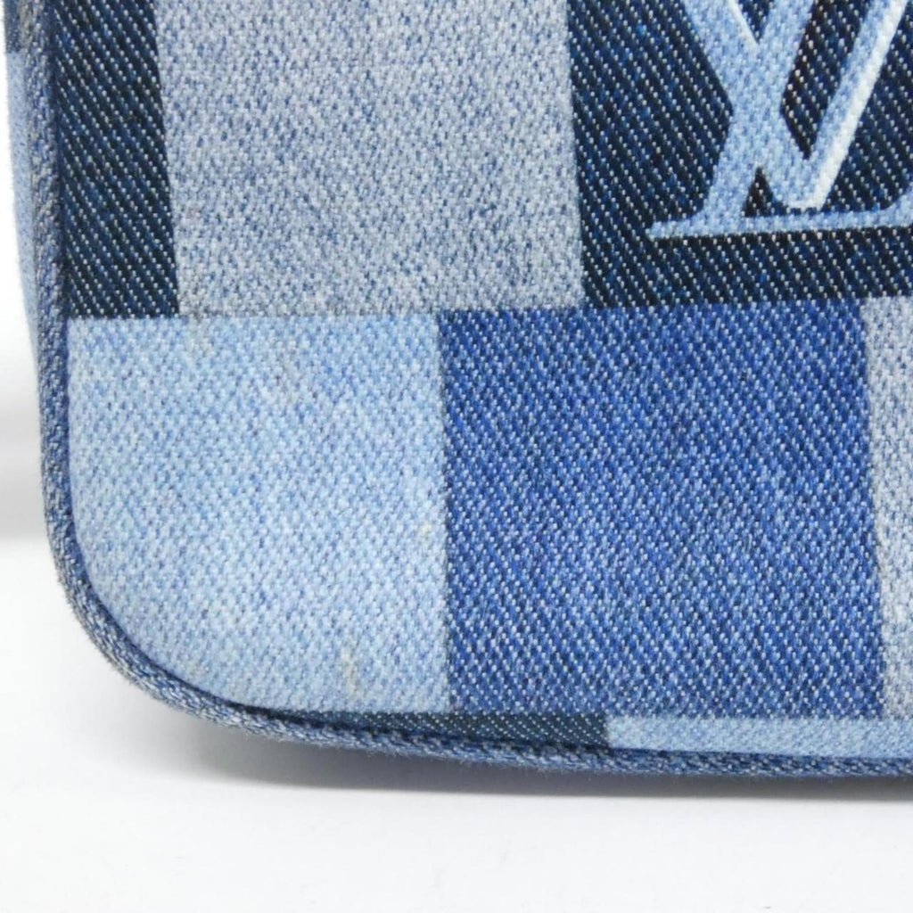 Louis Vuitton Blue Rouge Canvas Pochette Pouch Shoulder Bag