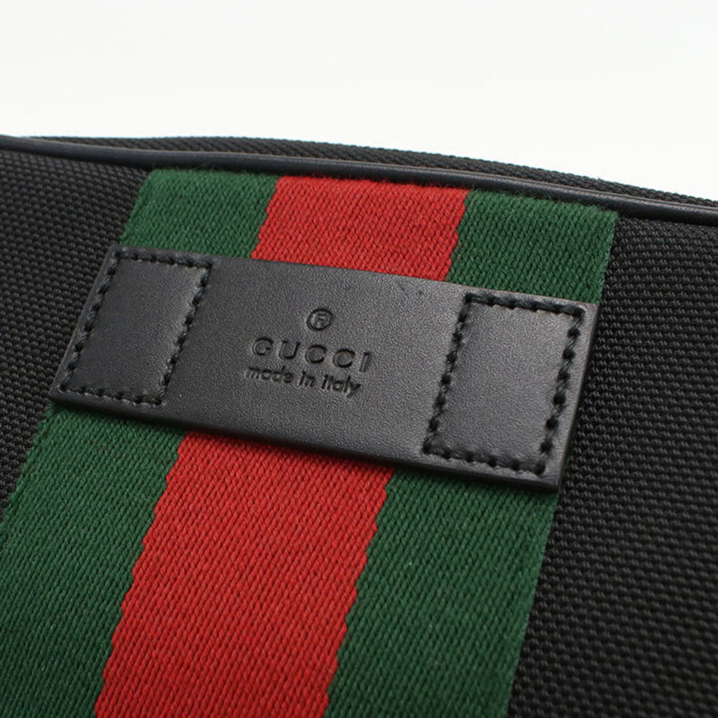 Gucci Black Canvas Sling Bag (Pre-Owned)