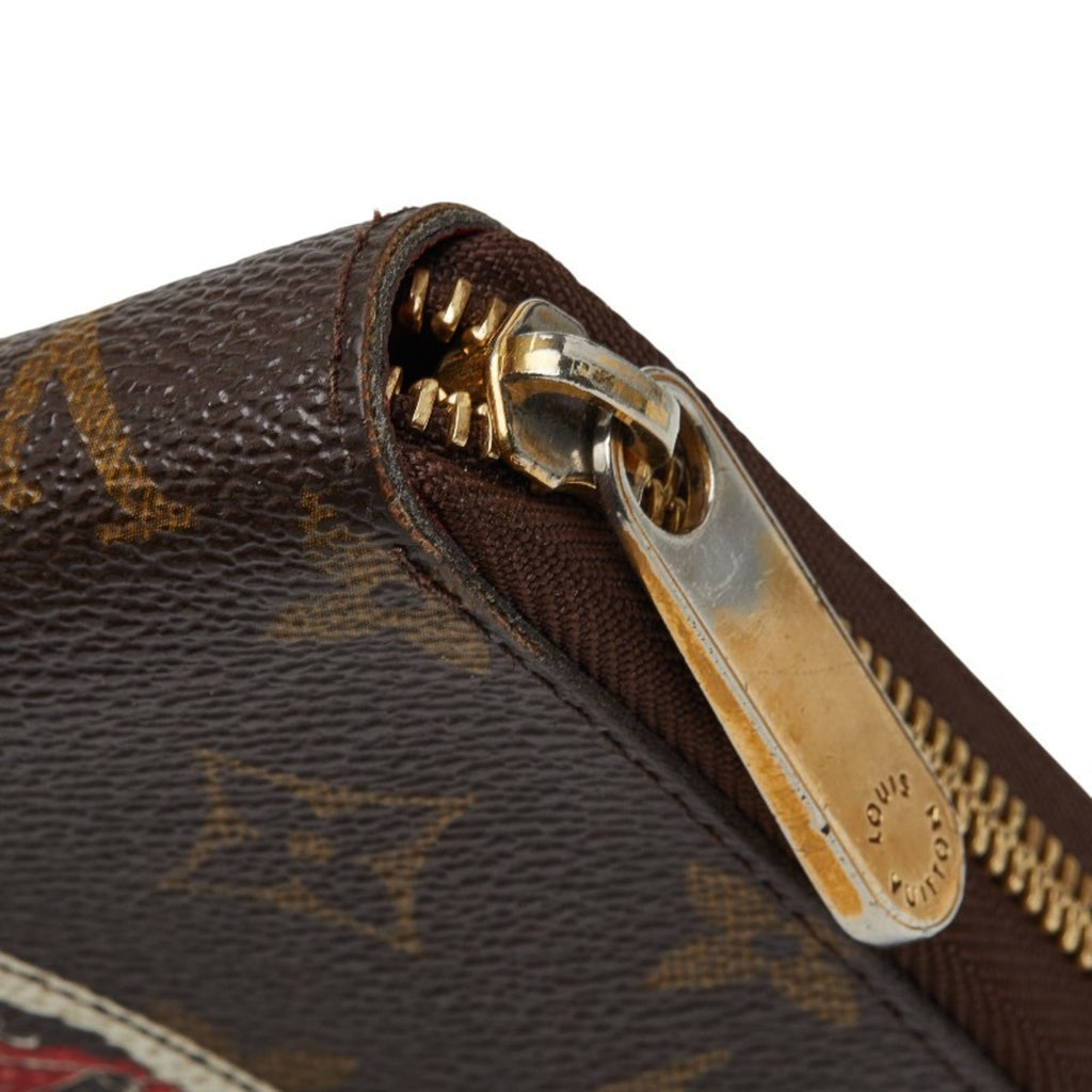 Louis Vuitton Brown Pvc Leather Long Wallet