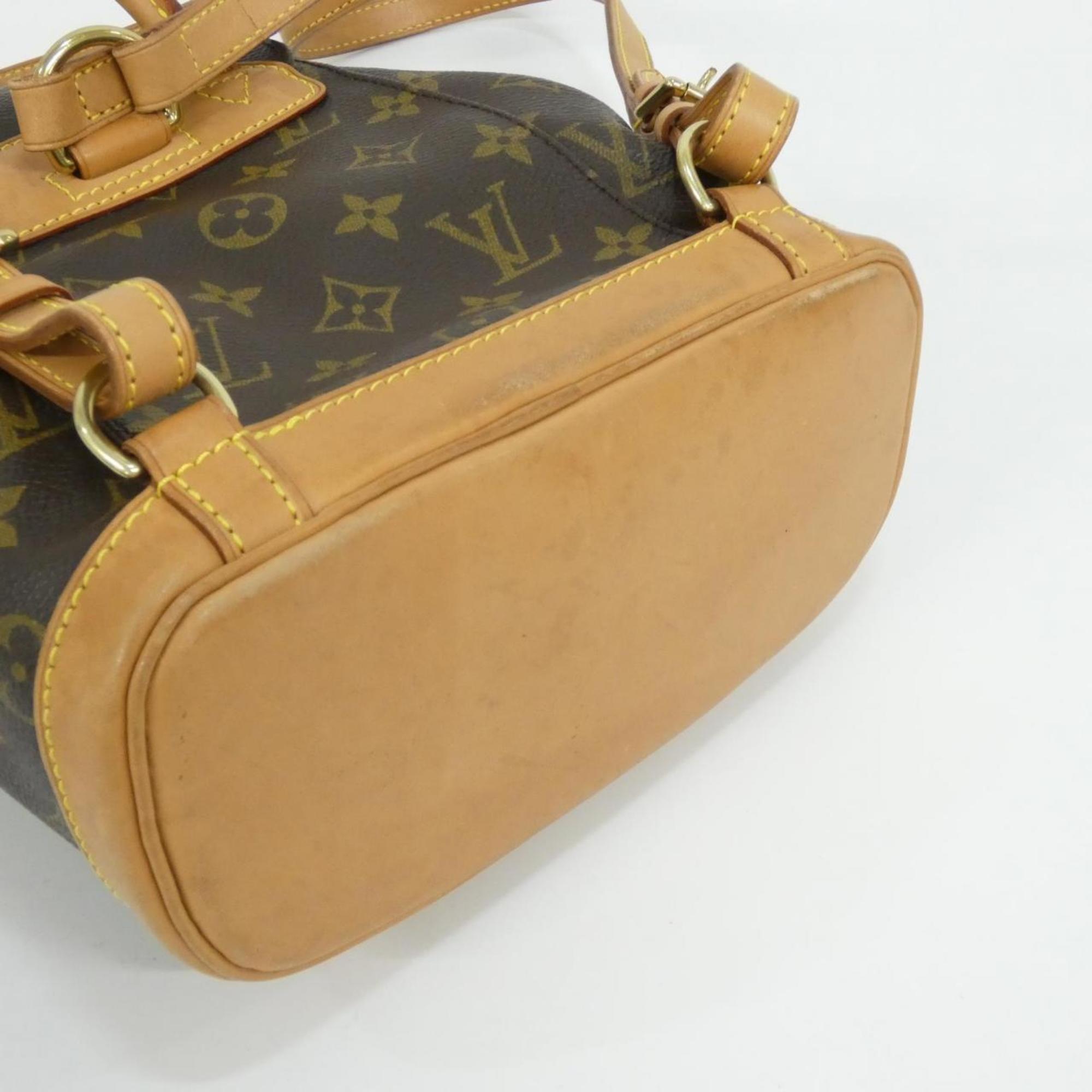 Louis Vuitton Marron Coated Canvas Backpack