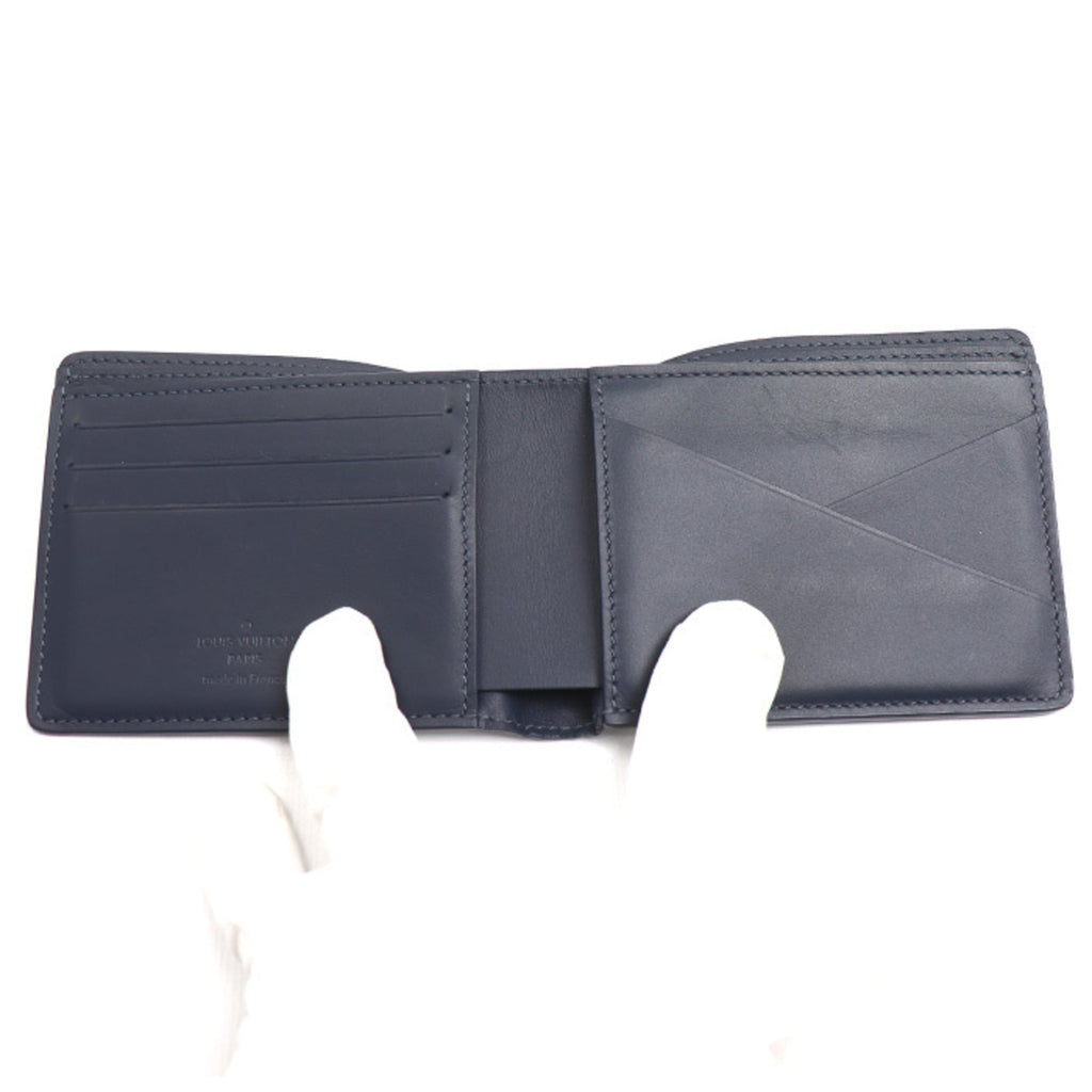 Louis Vuitton Navy Monogram Shadow Wallet