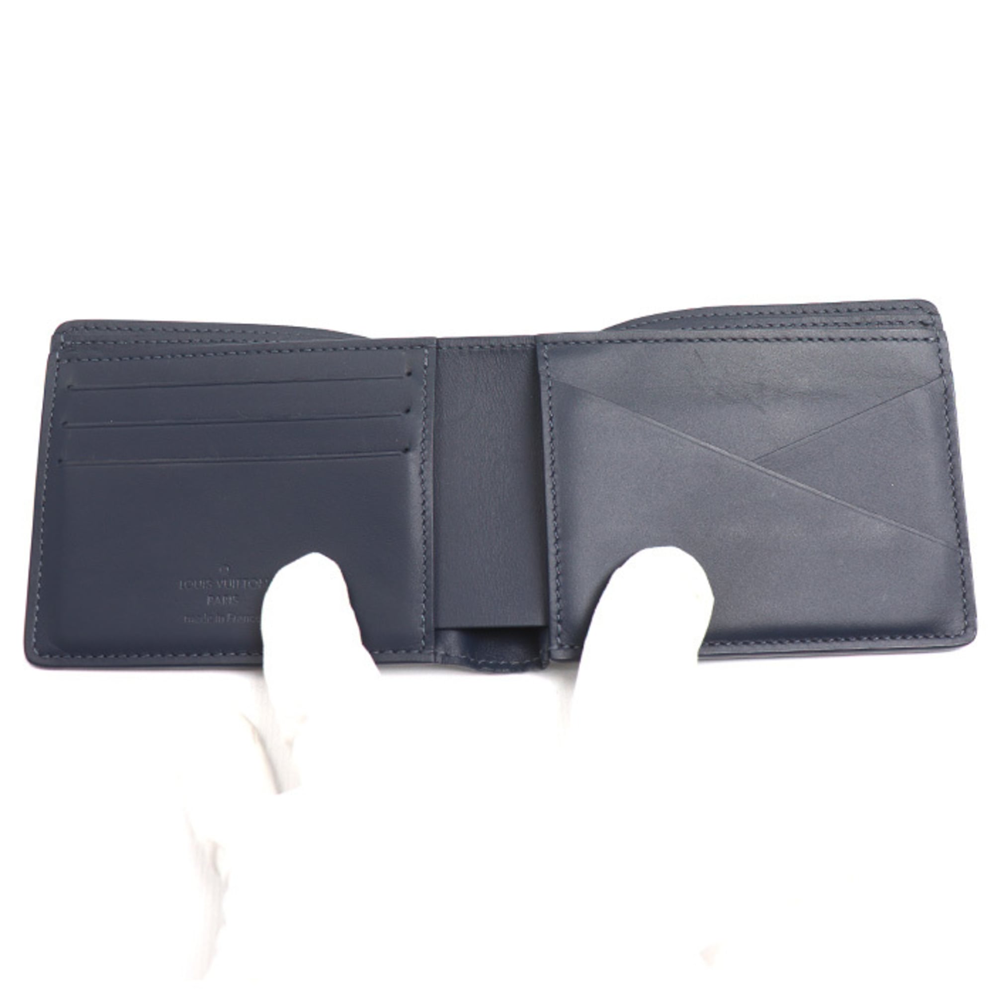 Louis Vuitton Navy Monogram Shadow Wallet