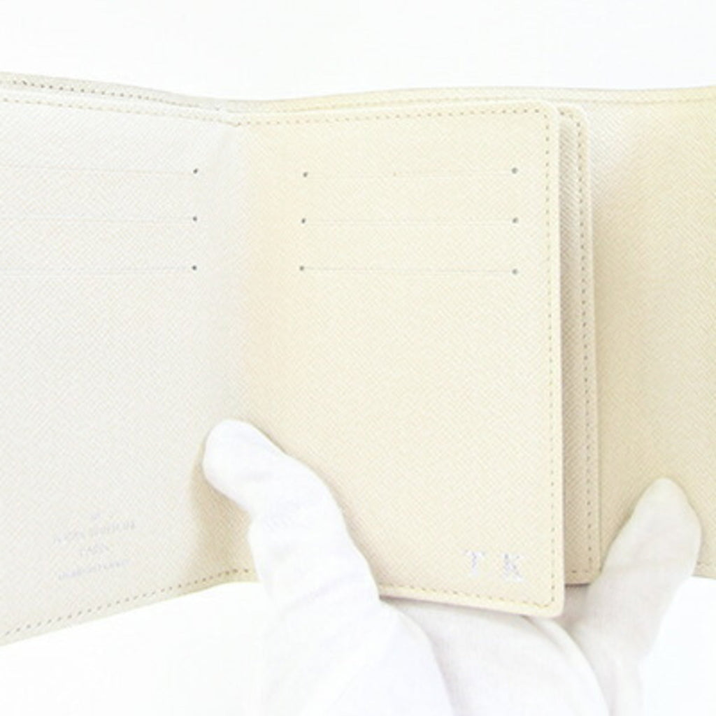 Louis Vuitton Ivory Lv Off White Wallet (Tri-Fold)