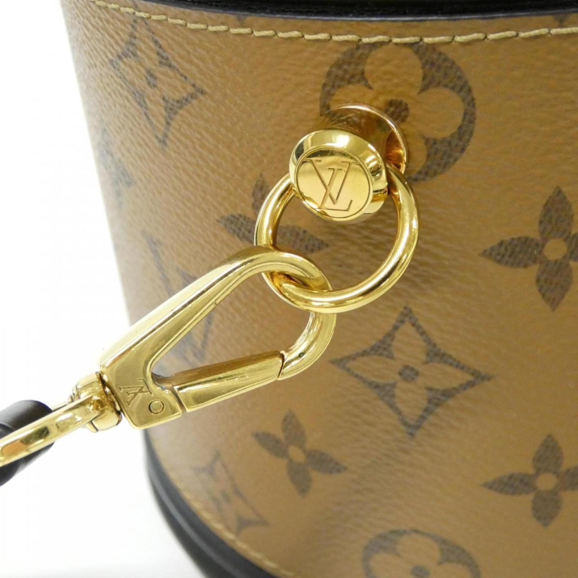 Louis Vuitton Brown Coated Canvas Handbag