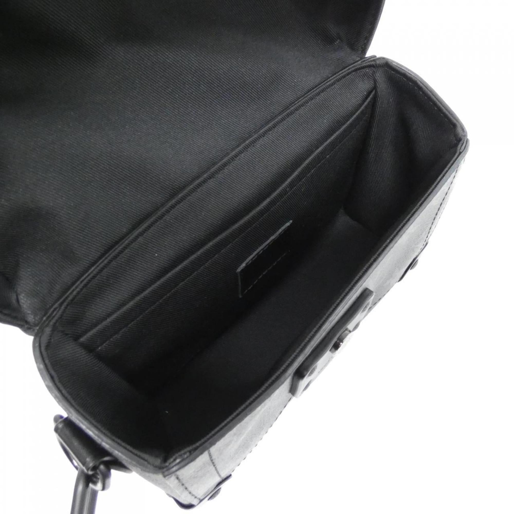 Louis Vuitton Black Coated Canvas Shoulder Bag