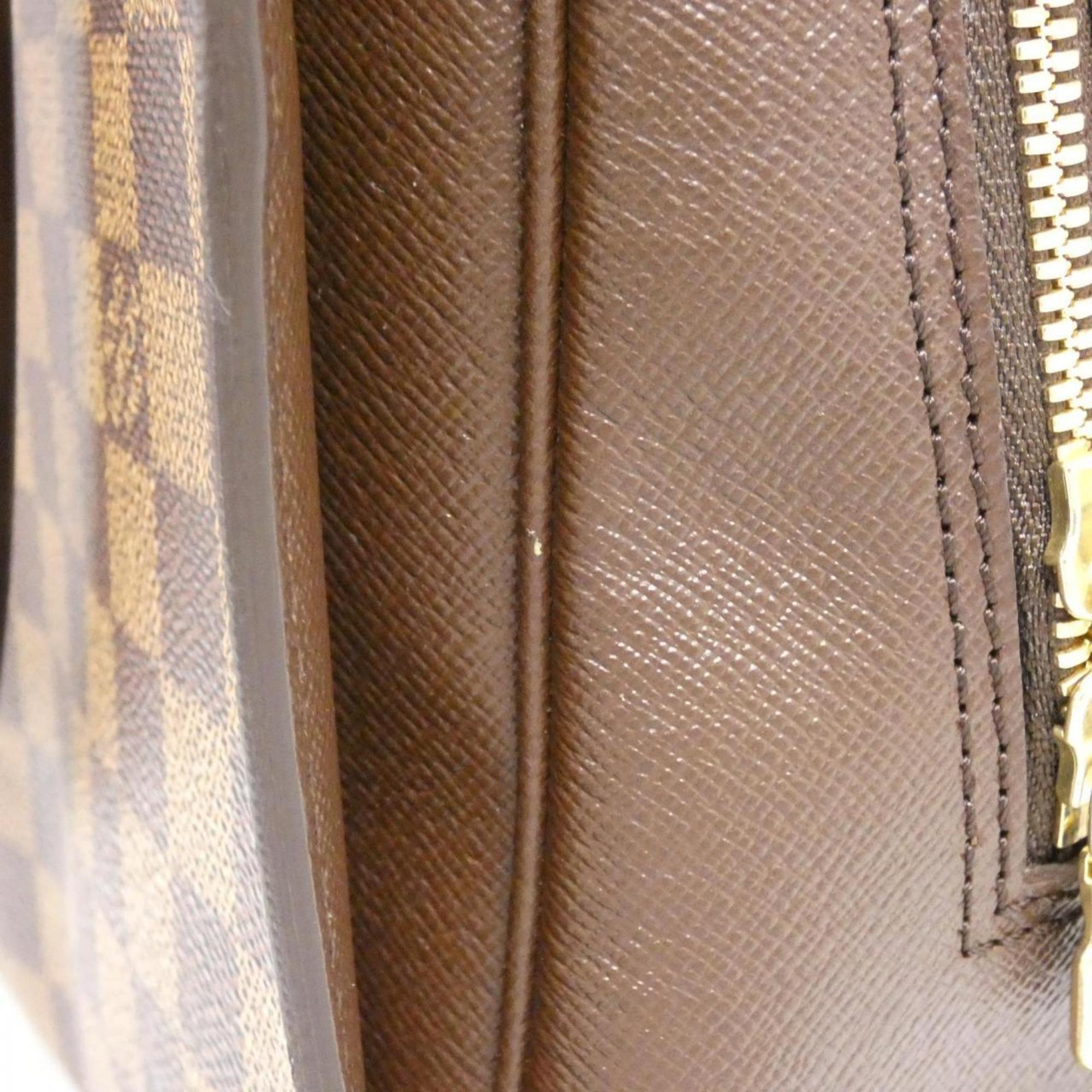 Louis Vuitton Brown Coated Canvas Handbag