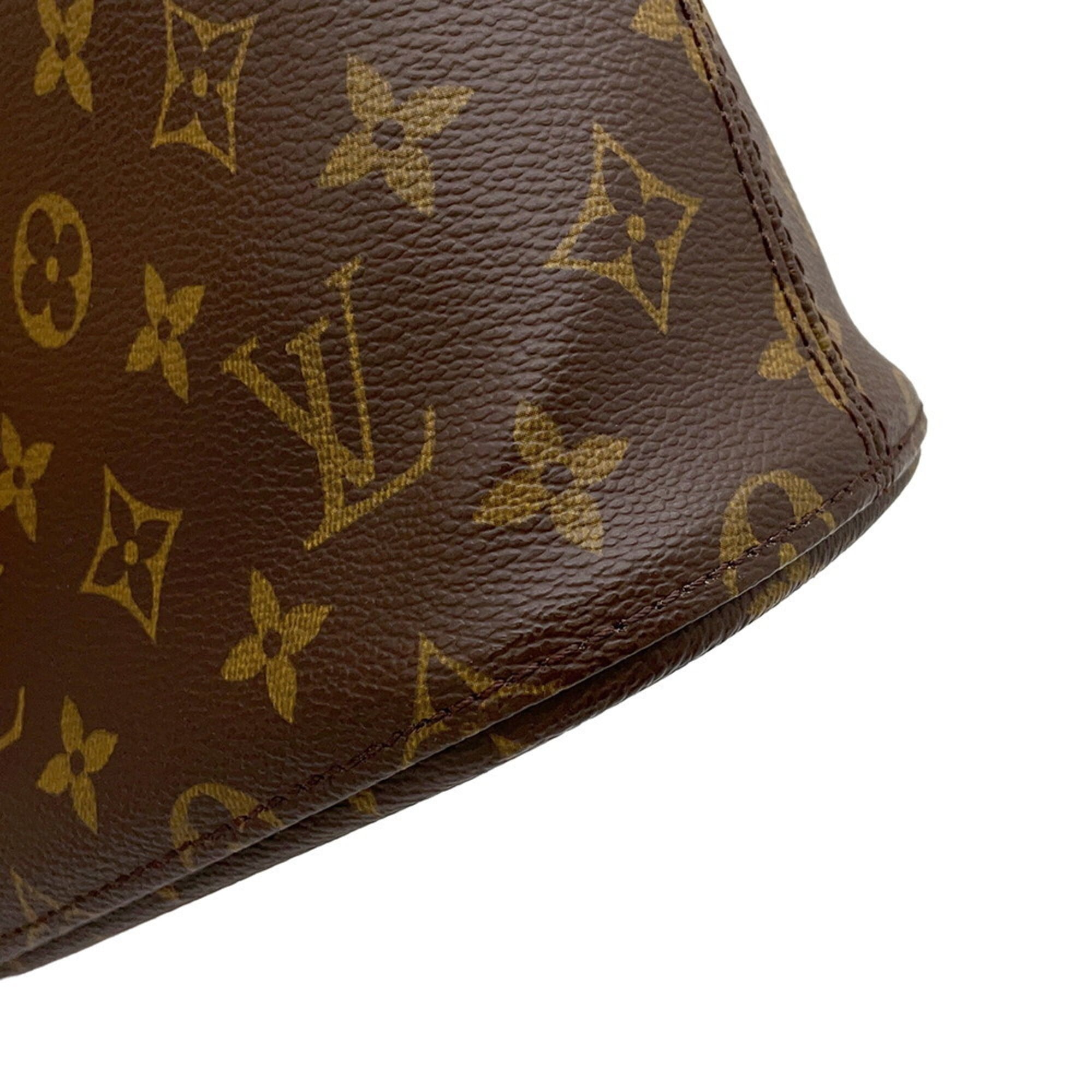 Louis Vuitton Brown Monogram Handbag Shoulder Bag Tote Bag