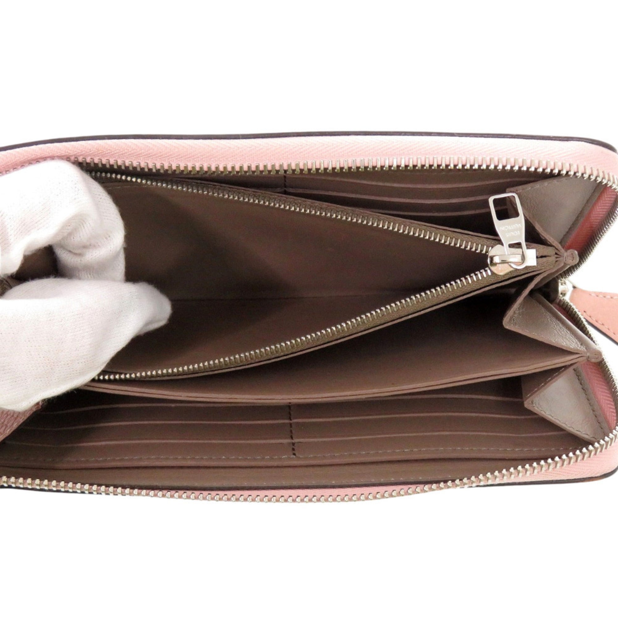 Louis Vuitton Magnolia Pink Leather Long Wallet