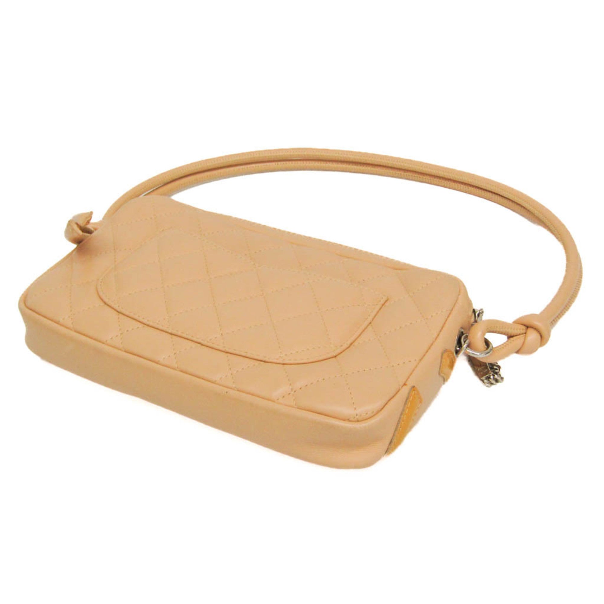 Chanel Ligne Cambon Light Beige Leather Handbag