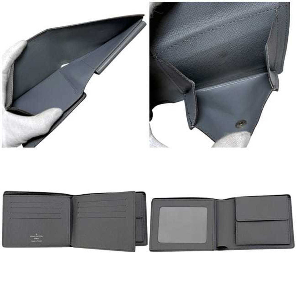 Louis Vuitton Glacier Gray Taiga Leather Wallet