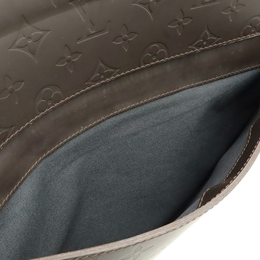 Louis Vuitton Brown Coffee Dark Brown Leather Shoulder Bag
