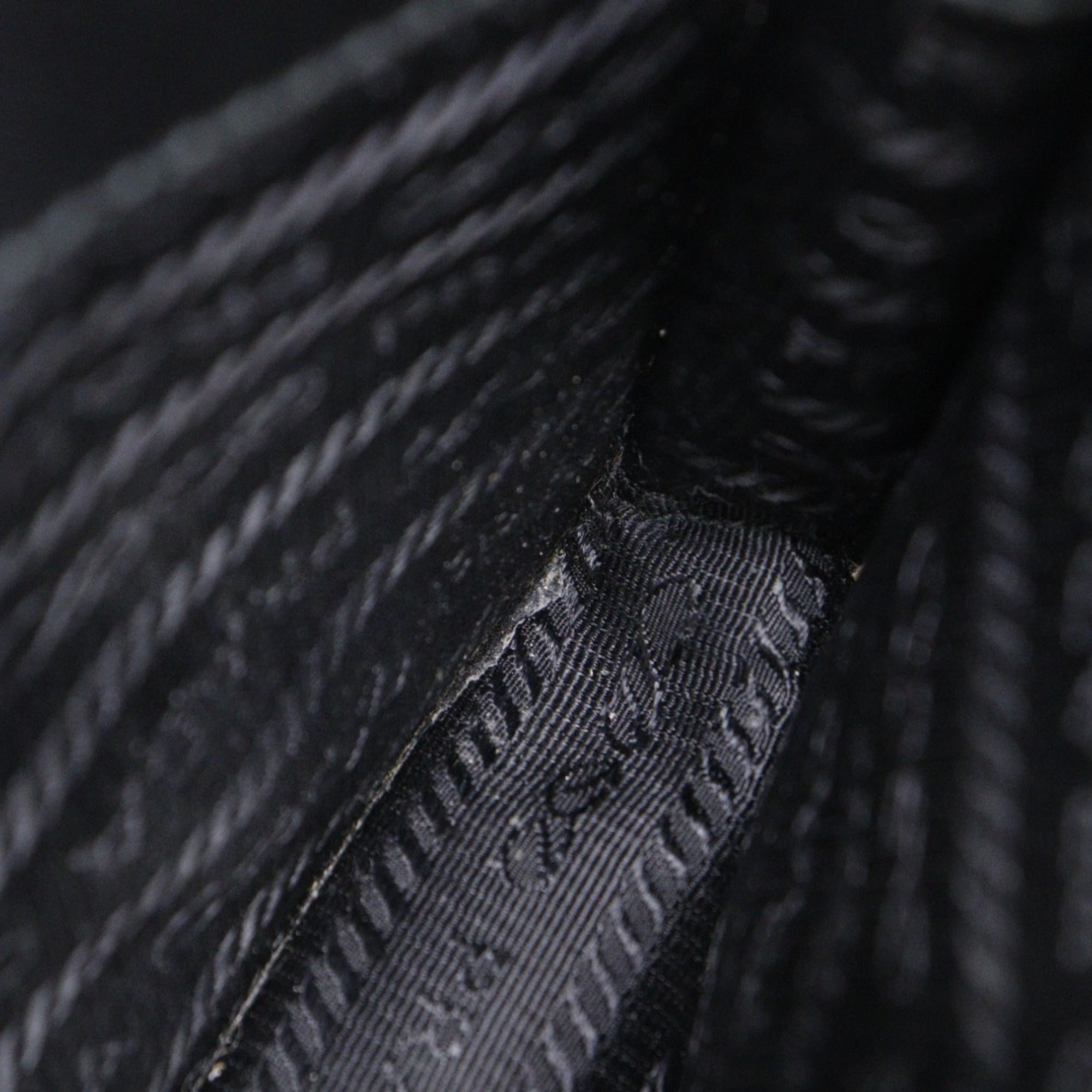 Prada Black Leather Shoulder Bag