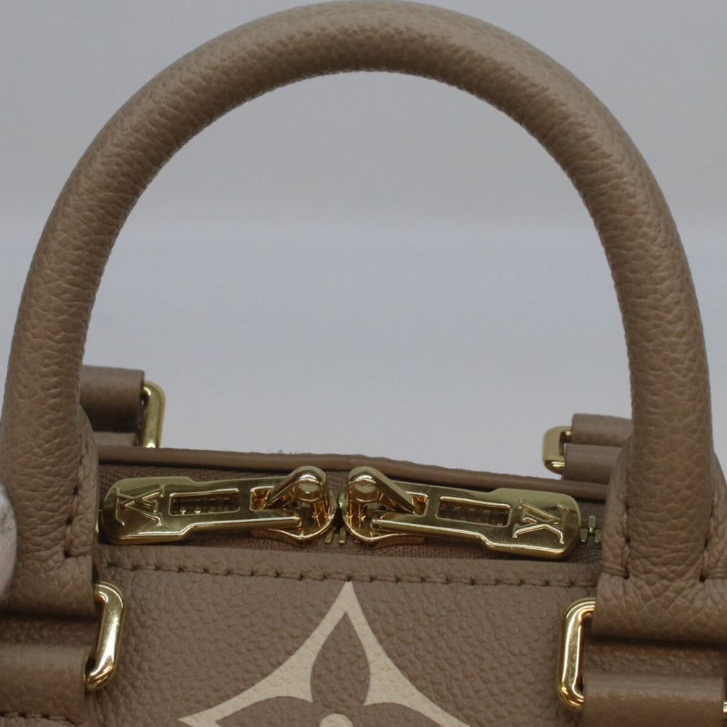 Louis Vuitton Grayish Tourterelle Monogram Empreinte Boston Bag