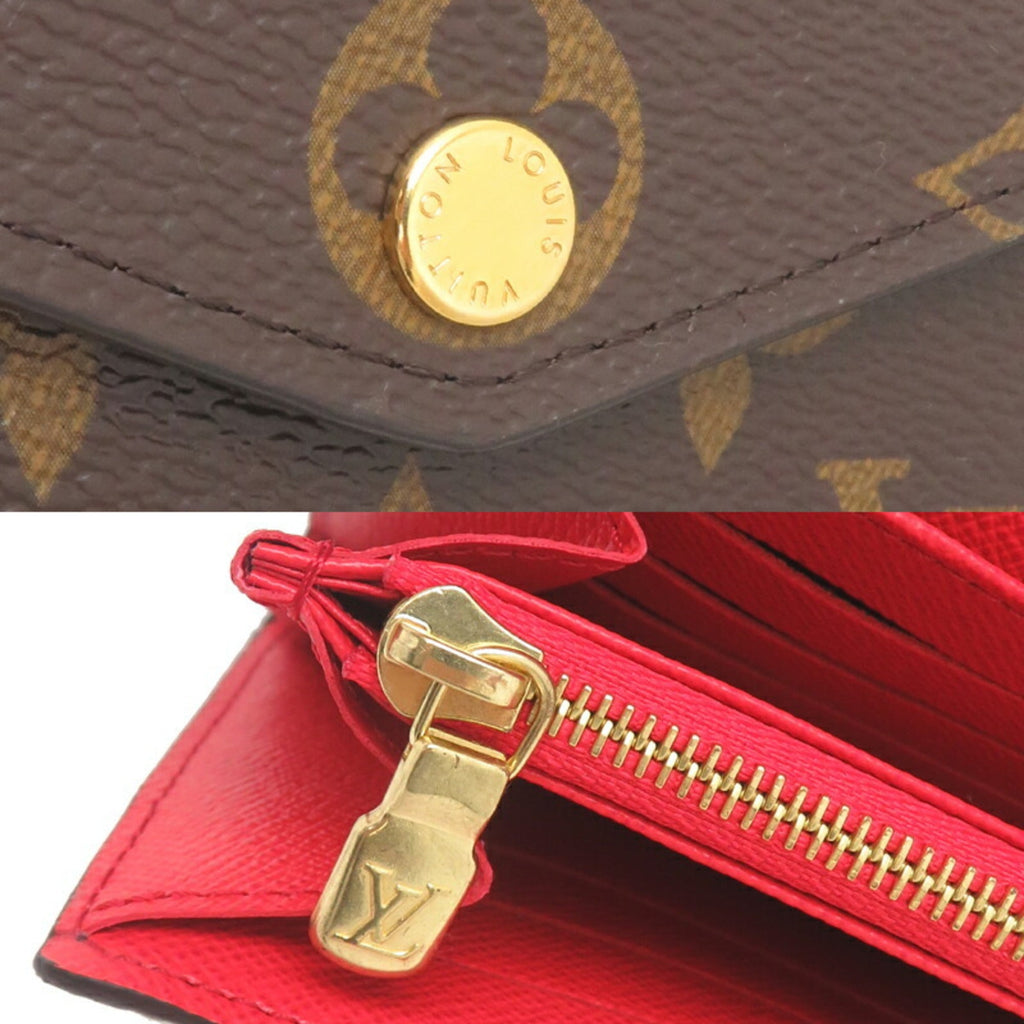 Louis Vuitton Monogram Brown Coquelicots Monogram Monogram Long Wallet