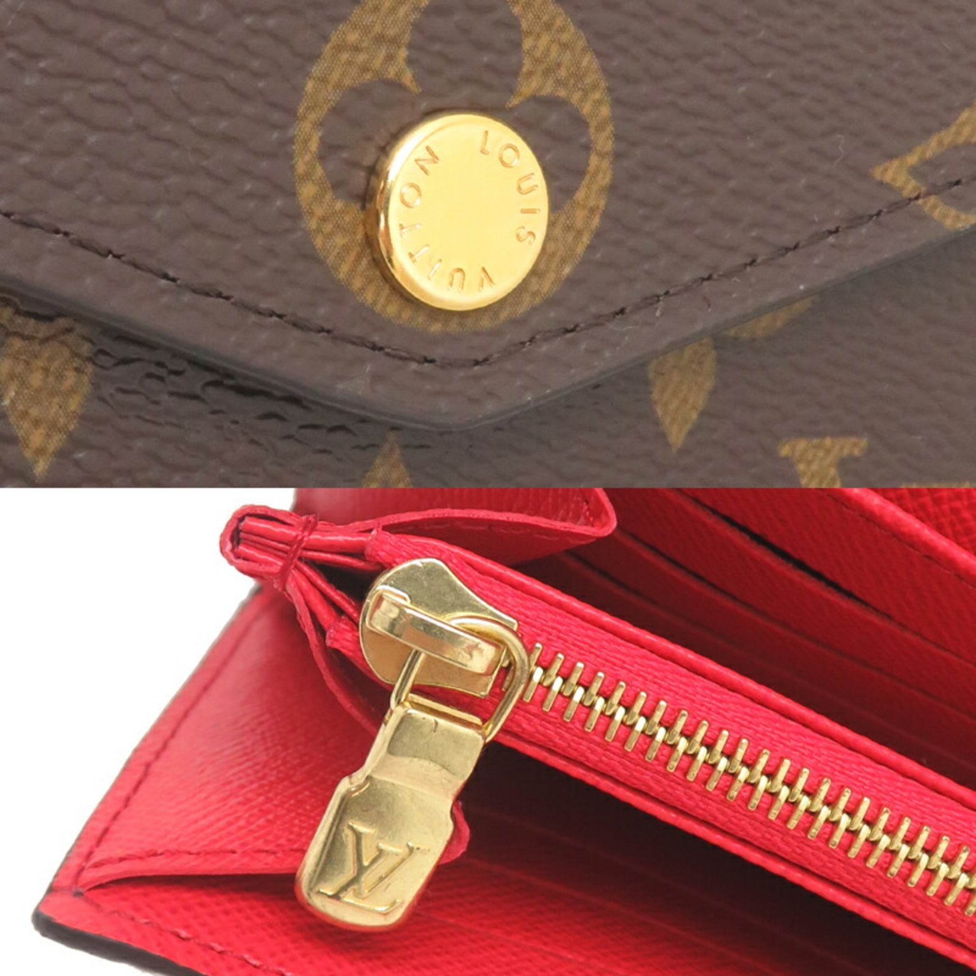 Louis Vuitton Monogram Brown Coquelicots Monogram Monogram Long Wallet
