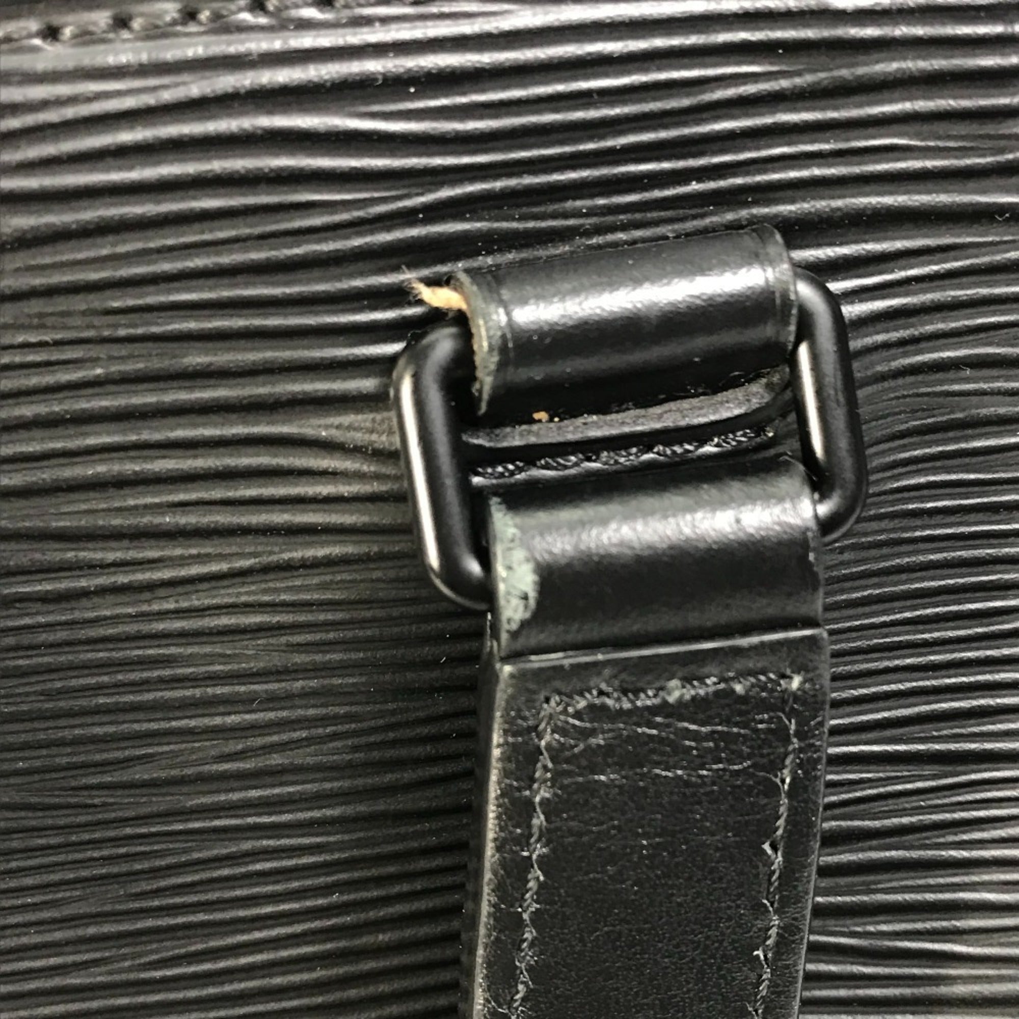 Louis Vuitton Epi Black Epi Leather Handbag Shoulder Bag Tote Bag