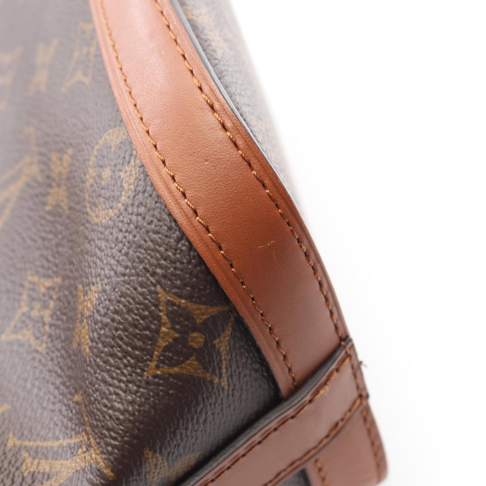 Louis Vuitton Brown Pvc Leather Backpack