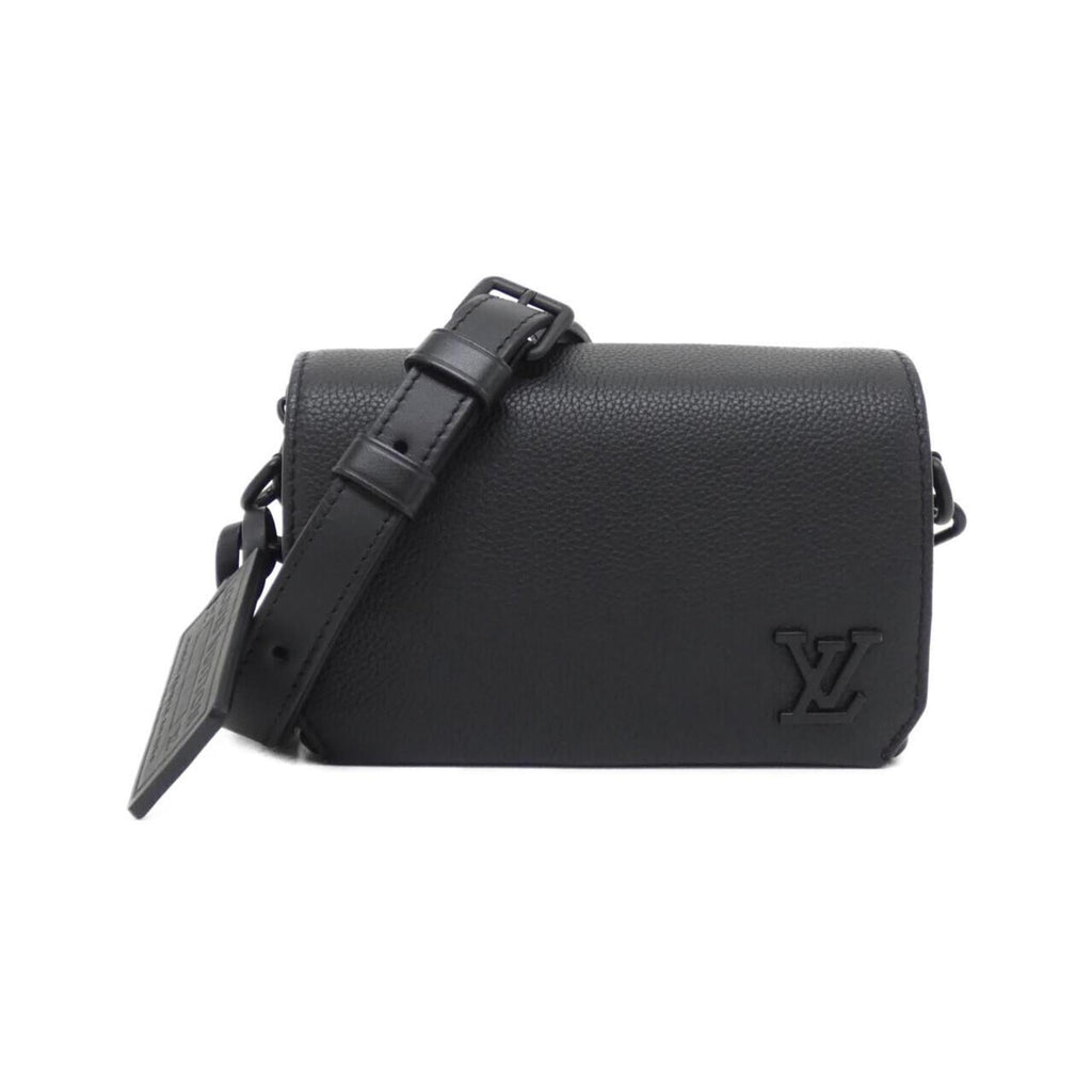 Louis Vuitton Black Leather Shoulder Bag
