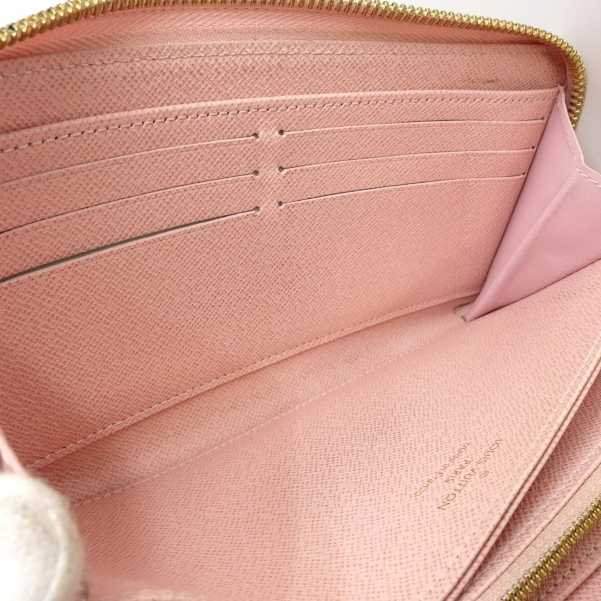 Louis Vuitton Damier Azur Damier Azur Rose Ballerine Damier Azur Long Wallet