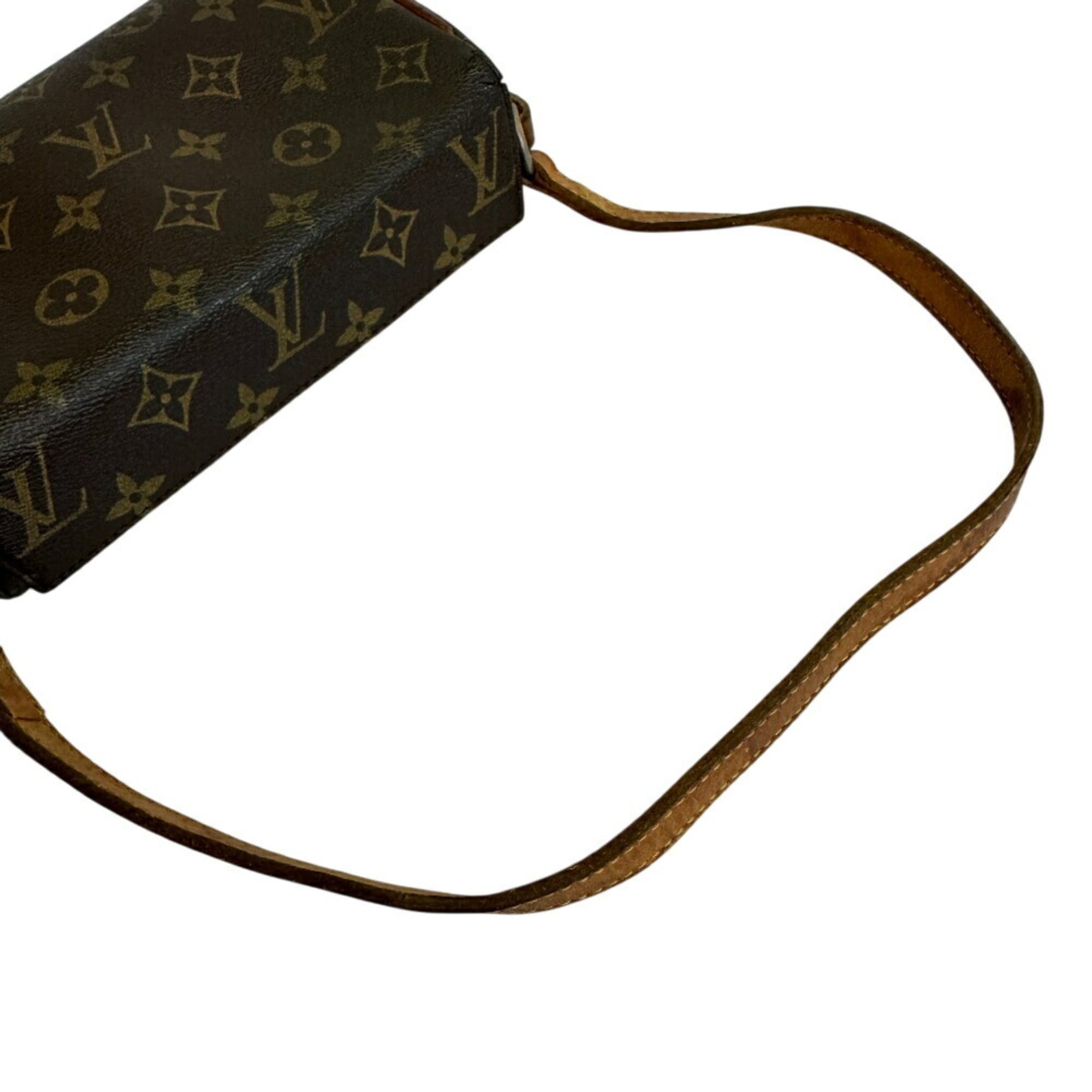 Louis Vuitton Brown Leather Handbag Pouch