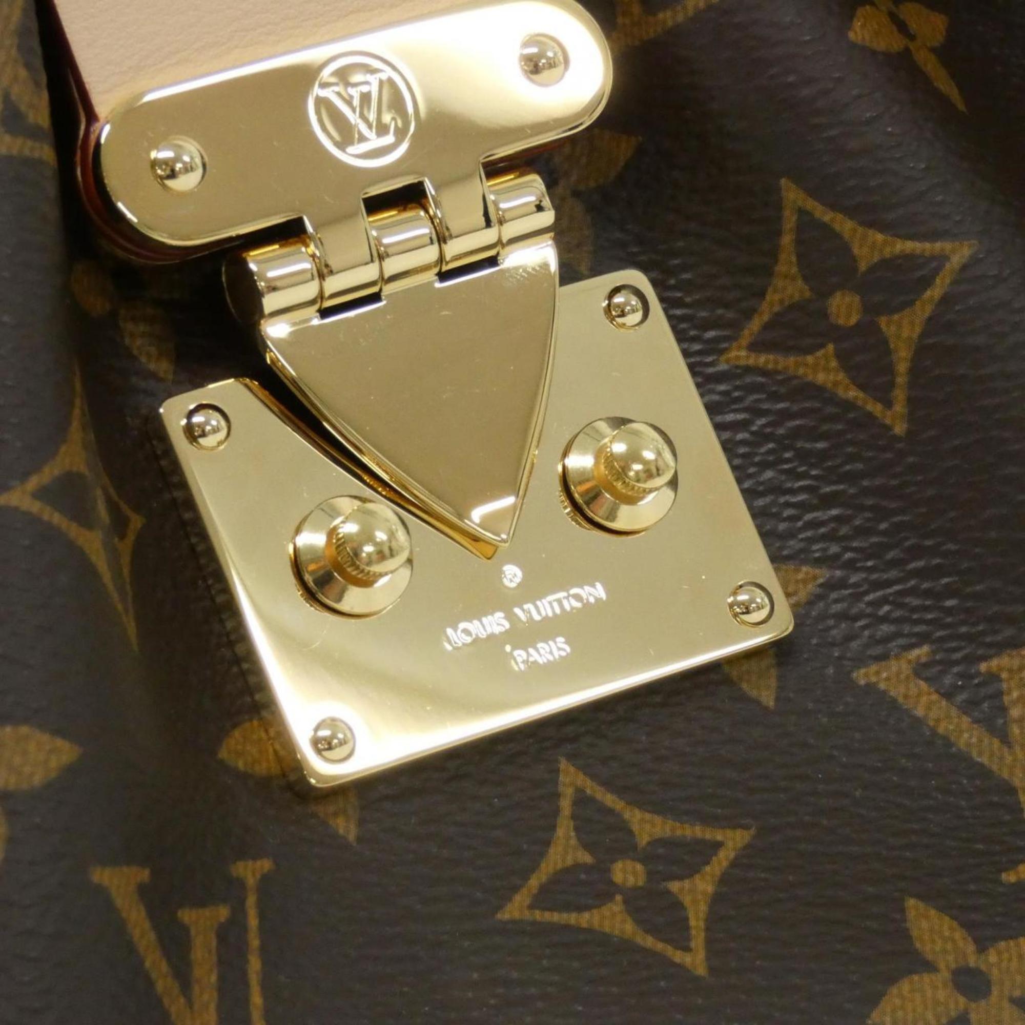 Louis Vuitton Marron Coated Canvas Handbag