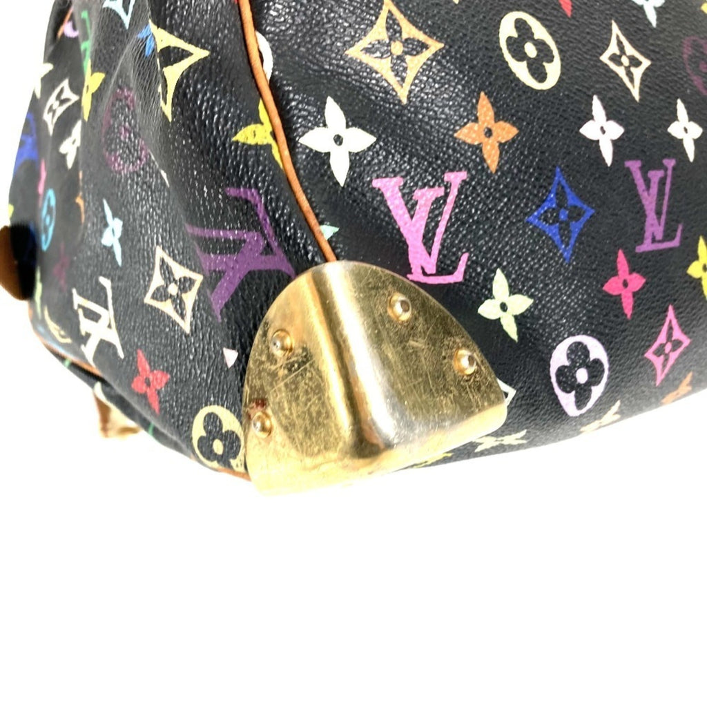 Louis Vuitton Black Multi-Color Noir Monogram Multicolore Handbag
