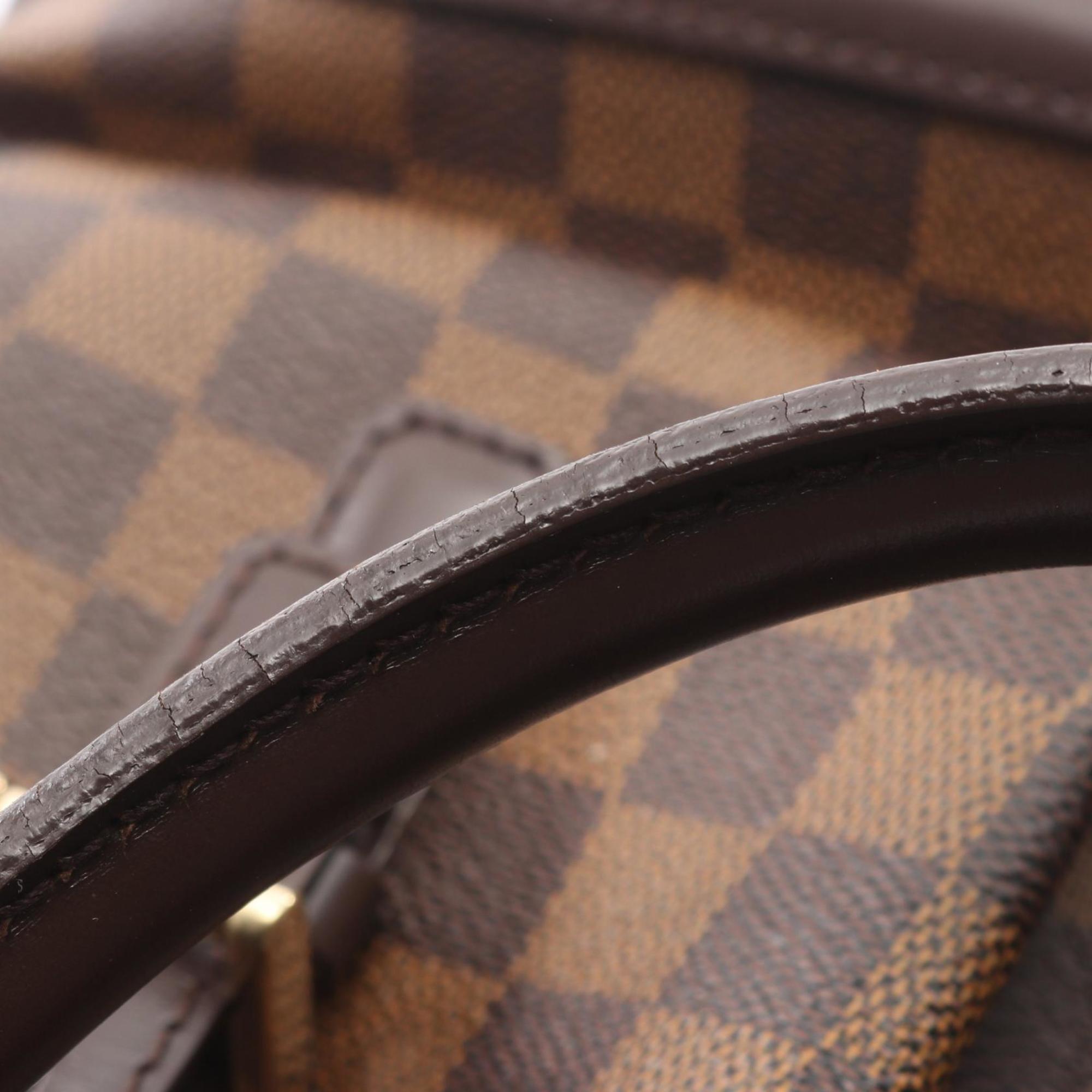 Louis Vuitton Brown Damier Canvas Coated Canvas Damier Canvas Leather Handbag