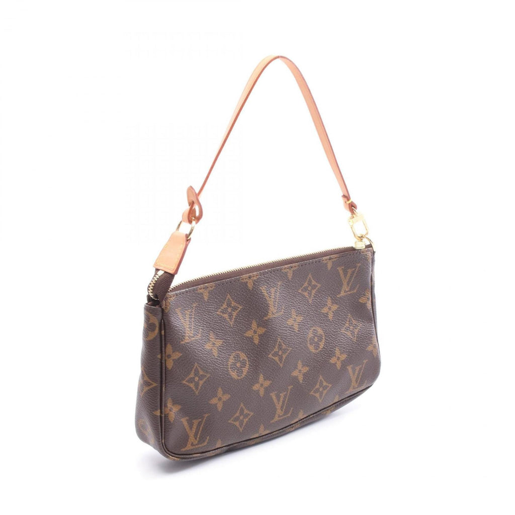 Louis Vuitton Brown Monogram Coated Canvas Leather Handbag