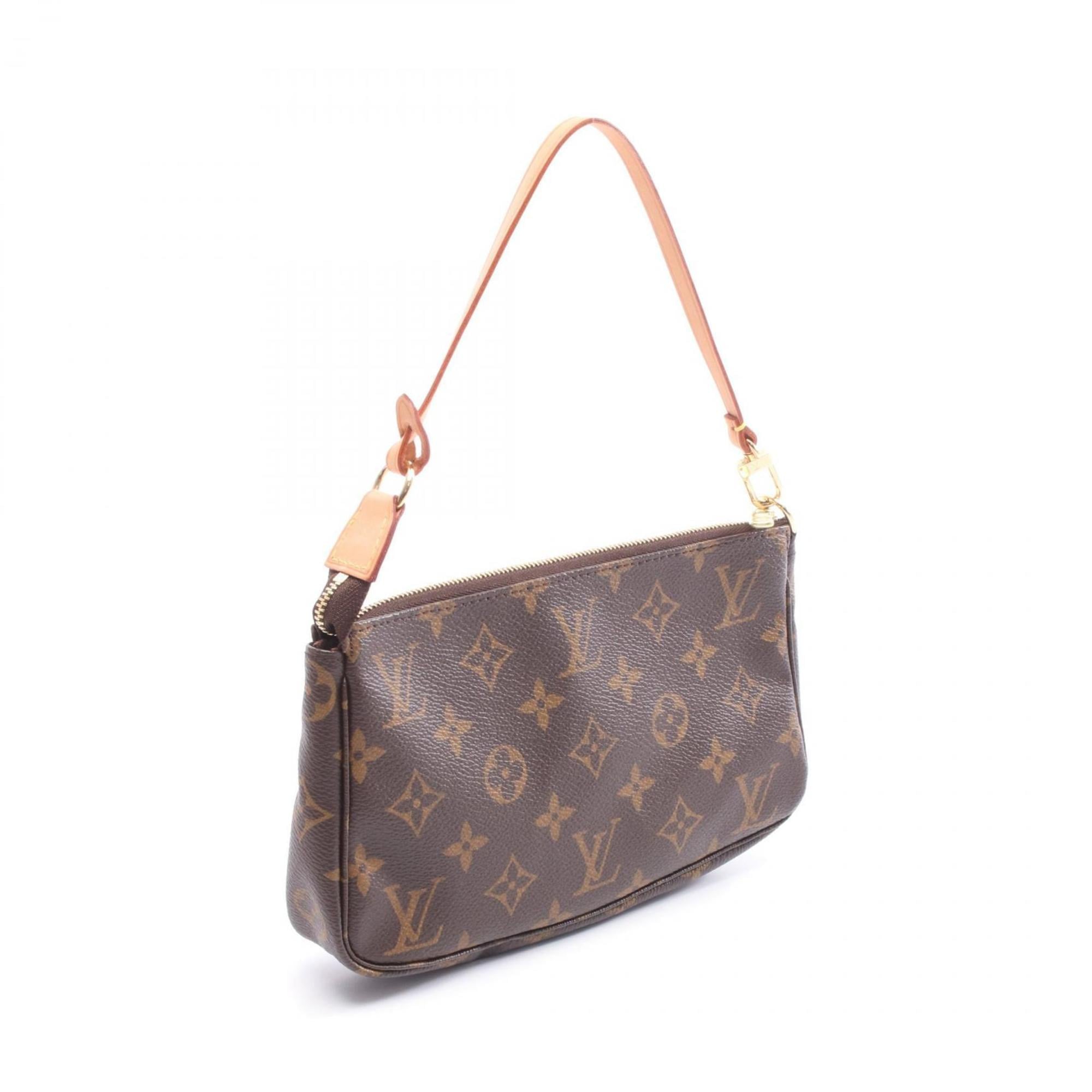 Louis Vuitton Brown Monogram Coated Canvas Leather Handbag