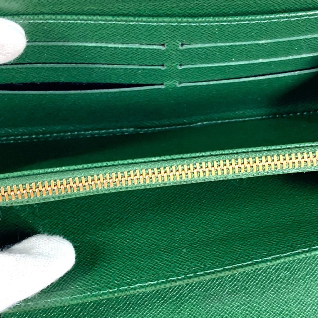 Louis Vuitton Brown Green Monogram Long Wallet