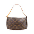 Louis Vuitton Monogram Brown Pvc Leather Pochette Pouch