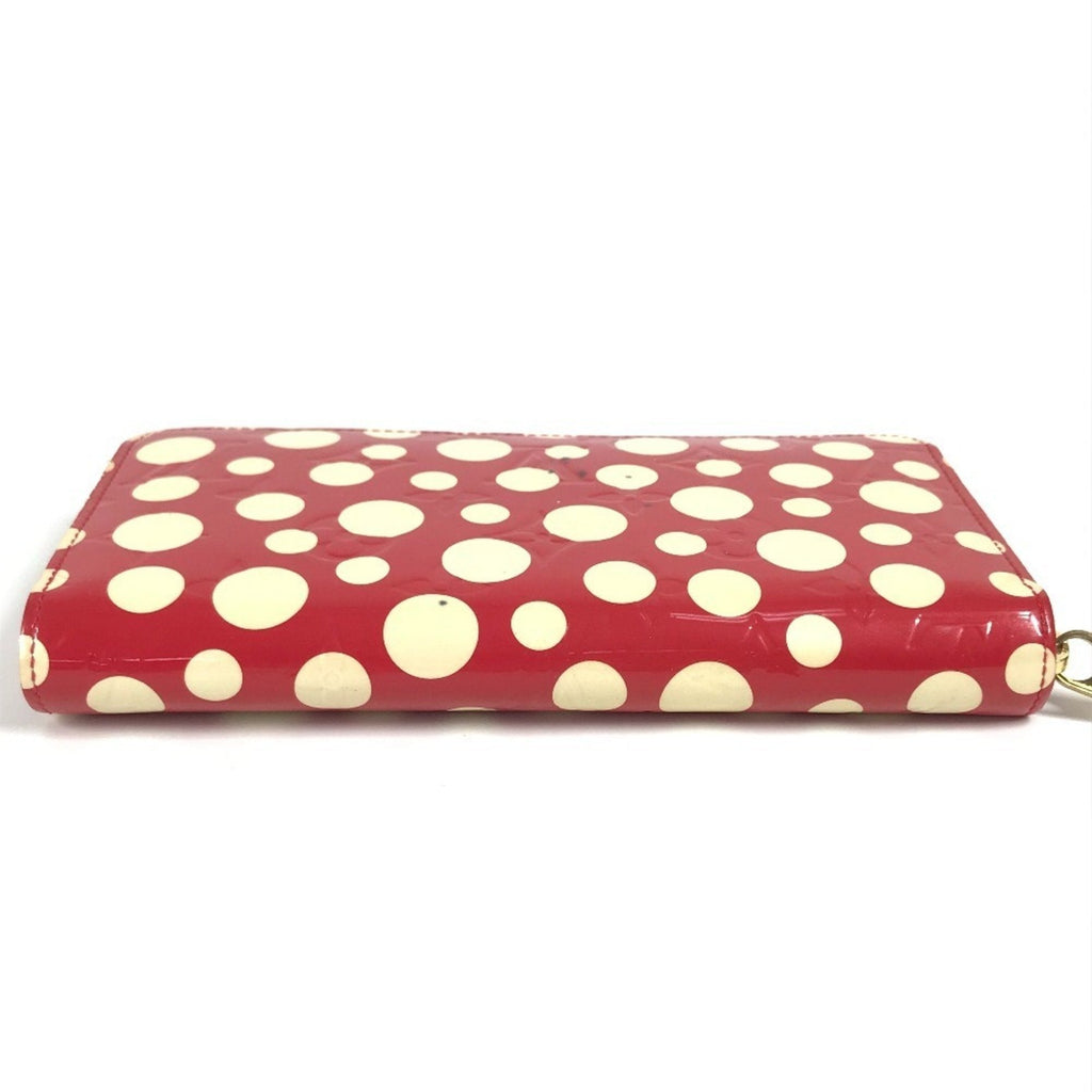 Louis Vuitton Red Color White Patent Leather Long Wallet