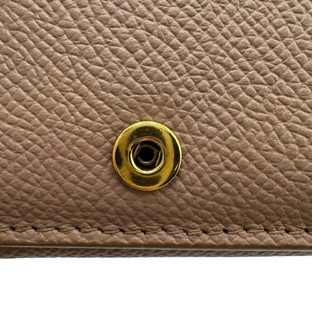 Balenciaga Beige Leather Wallet (Tri-Fold)