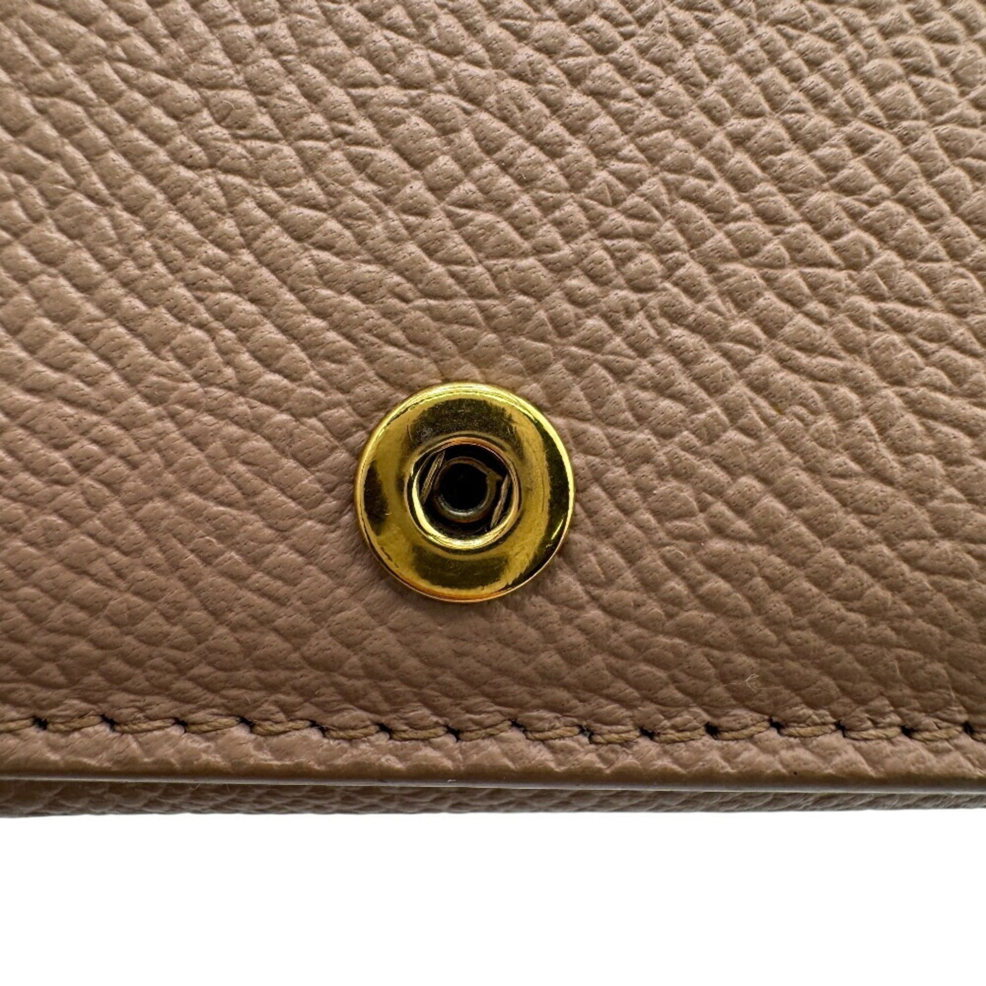 Balenciaga Beige Leather Wallet (Tri-Fold)