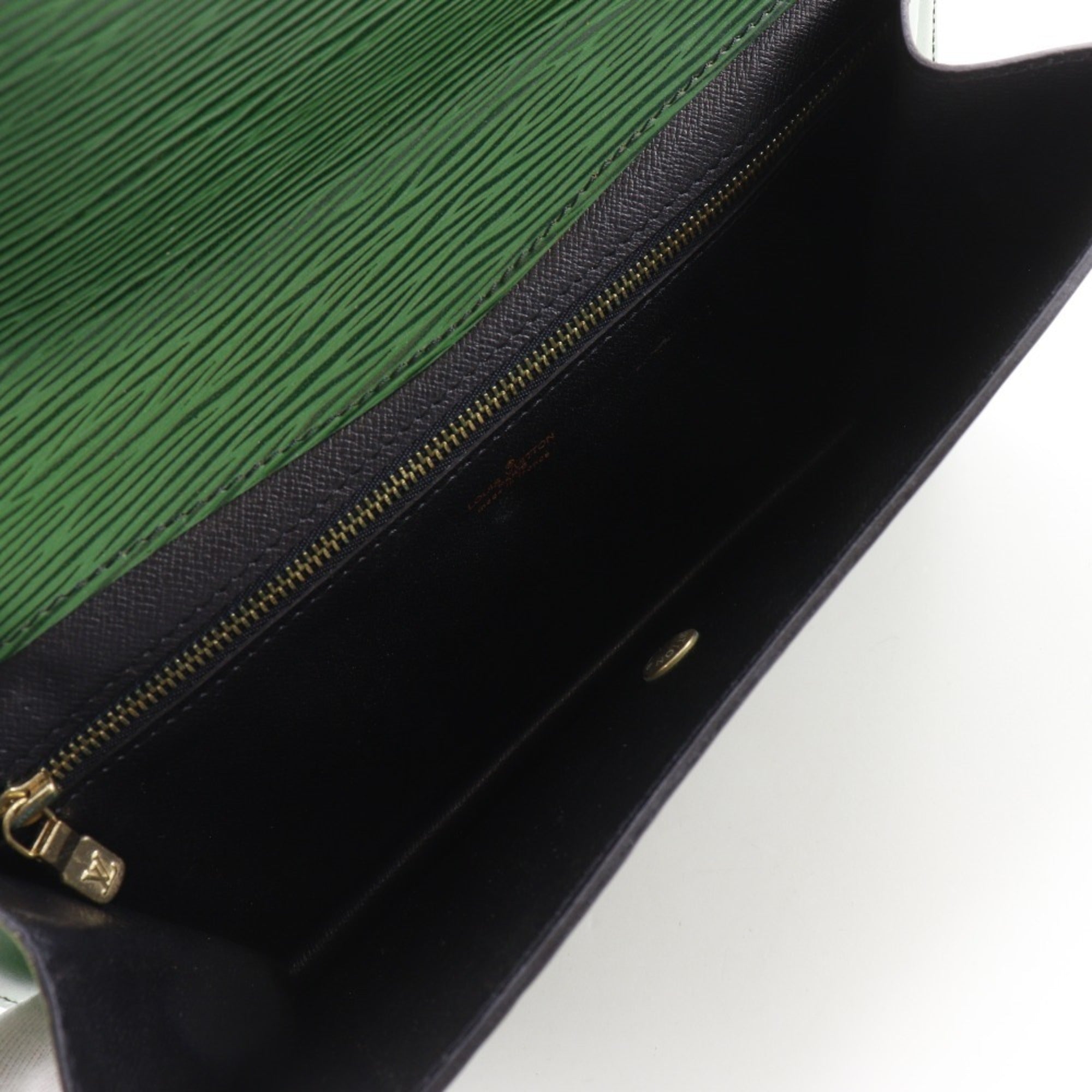 Louis Vuitton Borneo Green Green Epi Leather Clutch Bag