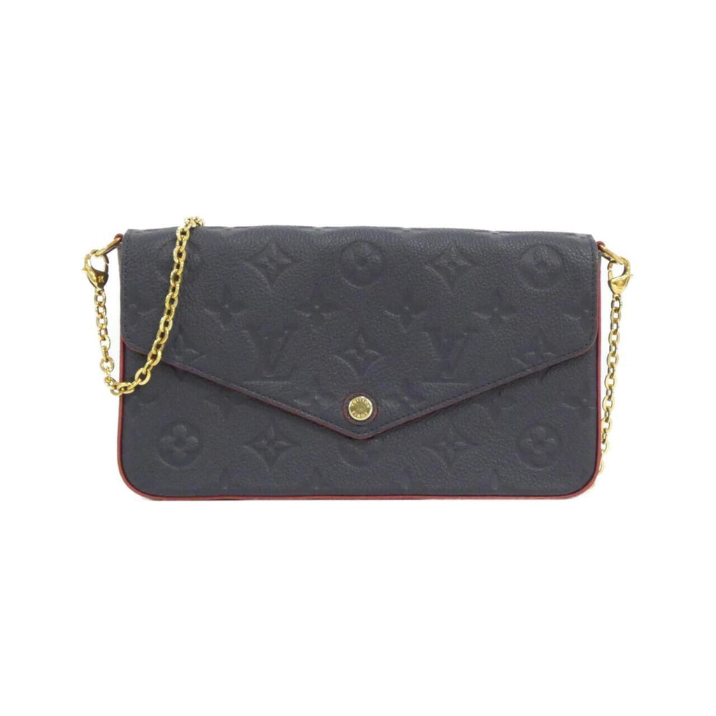 Louis Vuitton Black Marine Rouge Leather Pochette Shoulder Bag