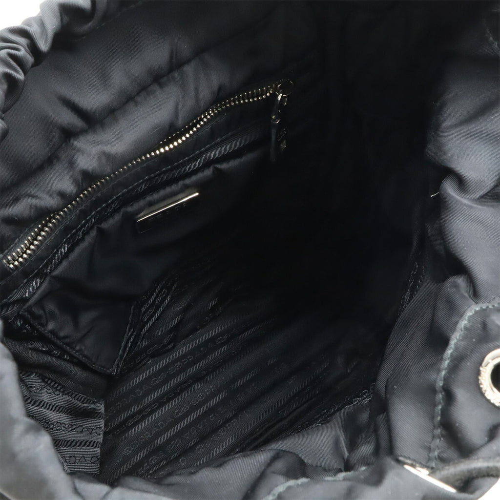 Prada Nero Nylon Leather Backpack