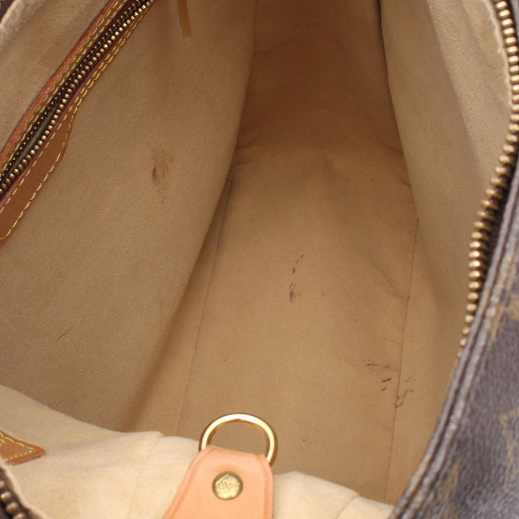 Louis Vuitton Monogram Brown Coated Canvas Leather Shoulder Bag
