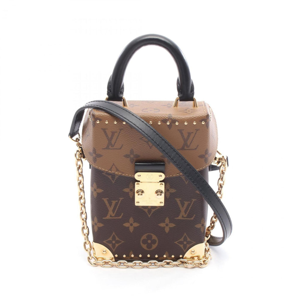 Louis Vuitton Brown Coated Canvas Leather Handbag