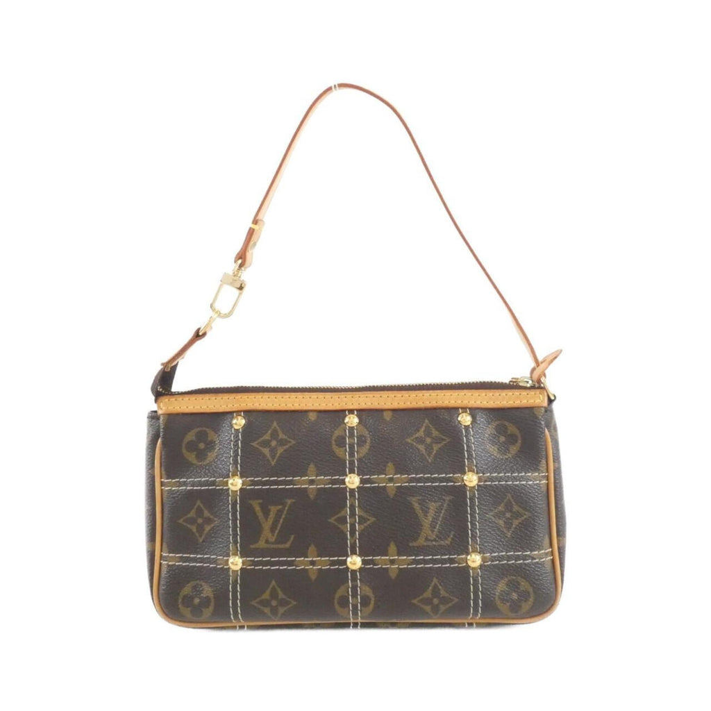 Louis Vuitton Marron Coated Canvas Pochette Pouch